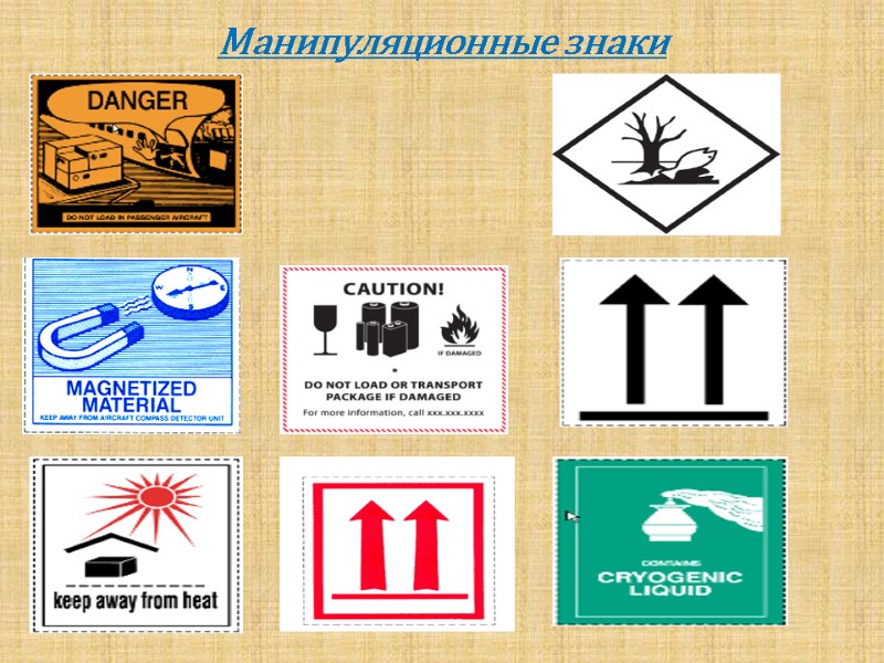 Манипуляционные знаки